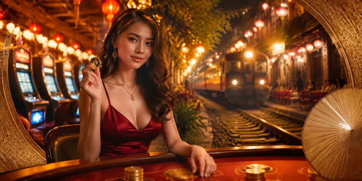 Máy slot truyền thống tại Hà Nội với hình ảnh nón lá