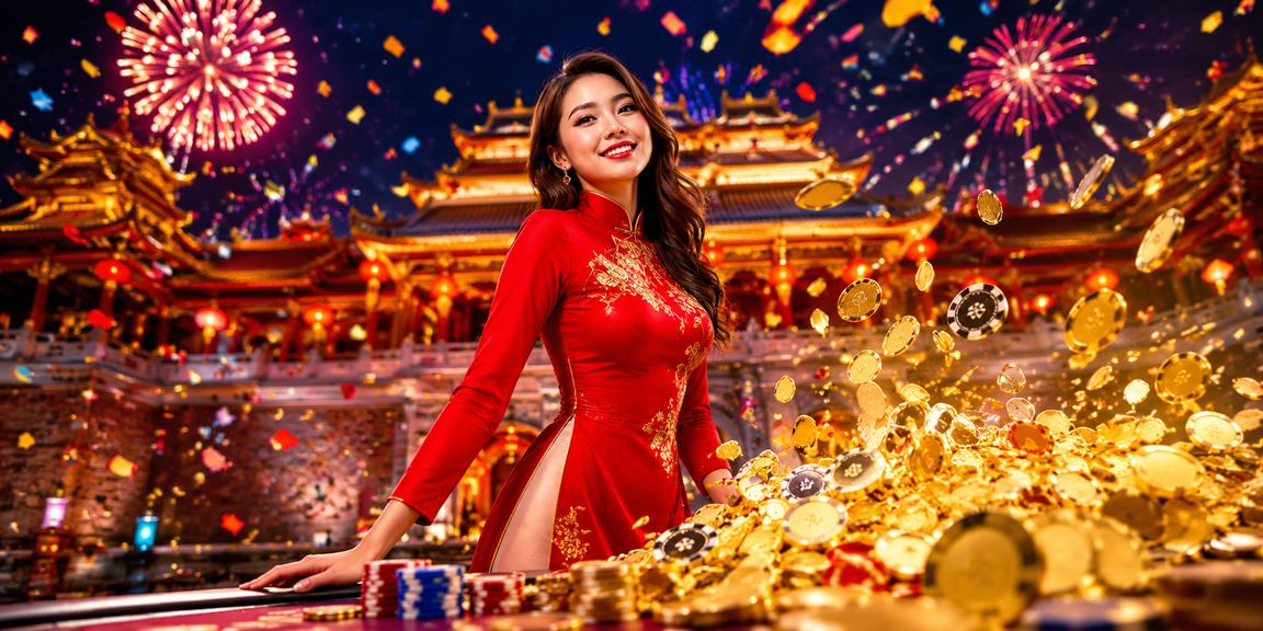 Người phụ nữ Huế mặc áo dài thực hiện thanh toán cá cược trực tuyến trên điện thoại